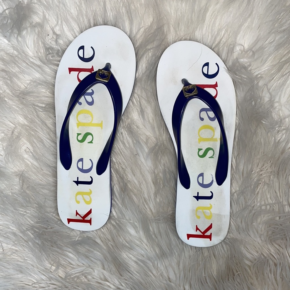 Kate Spade Flip Flops Size 7-8 - Picture 2 of 12